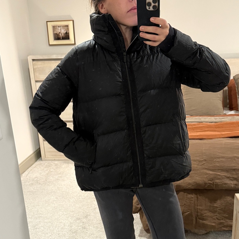 Lululemon black goose down coat